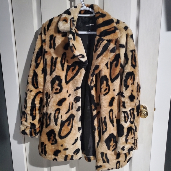 Fashion Nova Leopard Coat - Picture 1 of 3